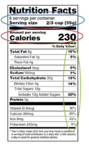 Nutrition Facts Panel - Click 'N Cook