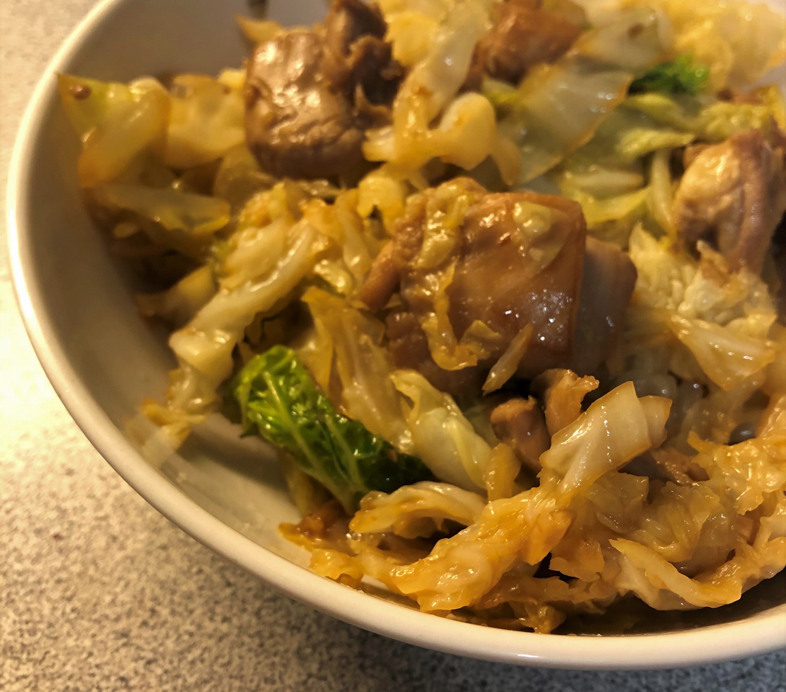 chicken and cabbage
