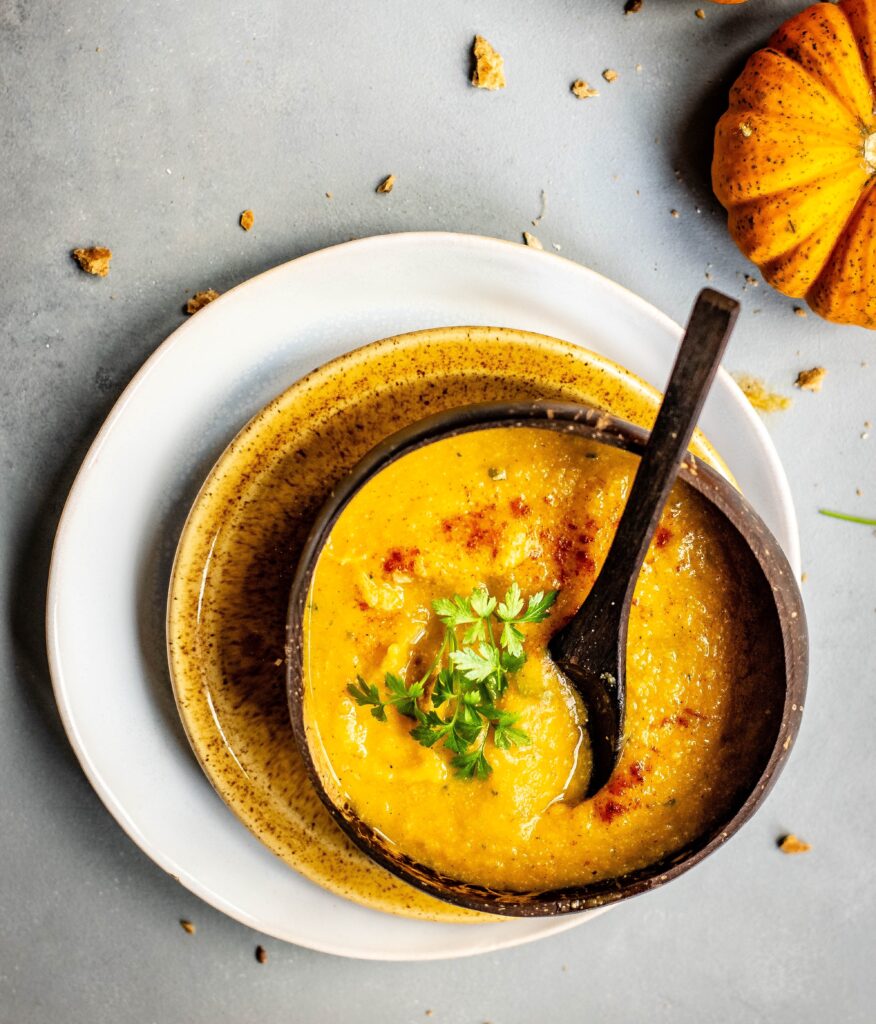Roasted Sweet Potato & Acorn Squash Bisque - Click 'N Cook